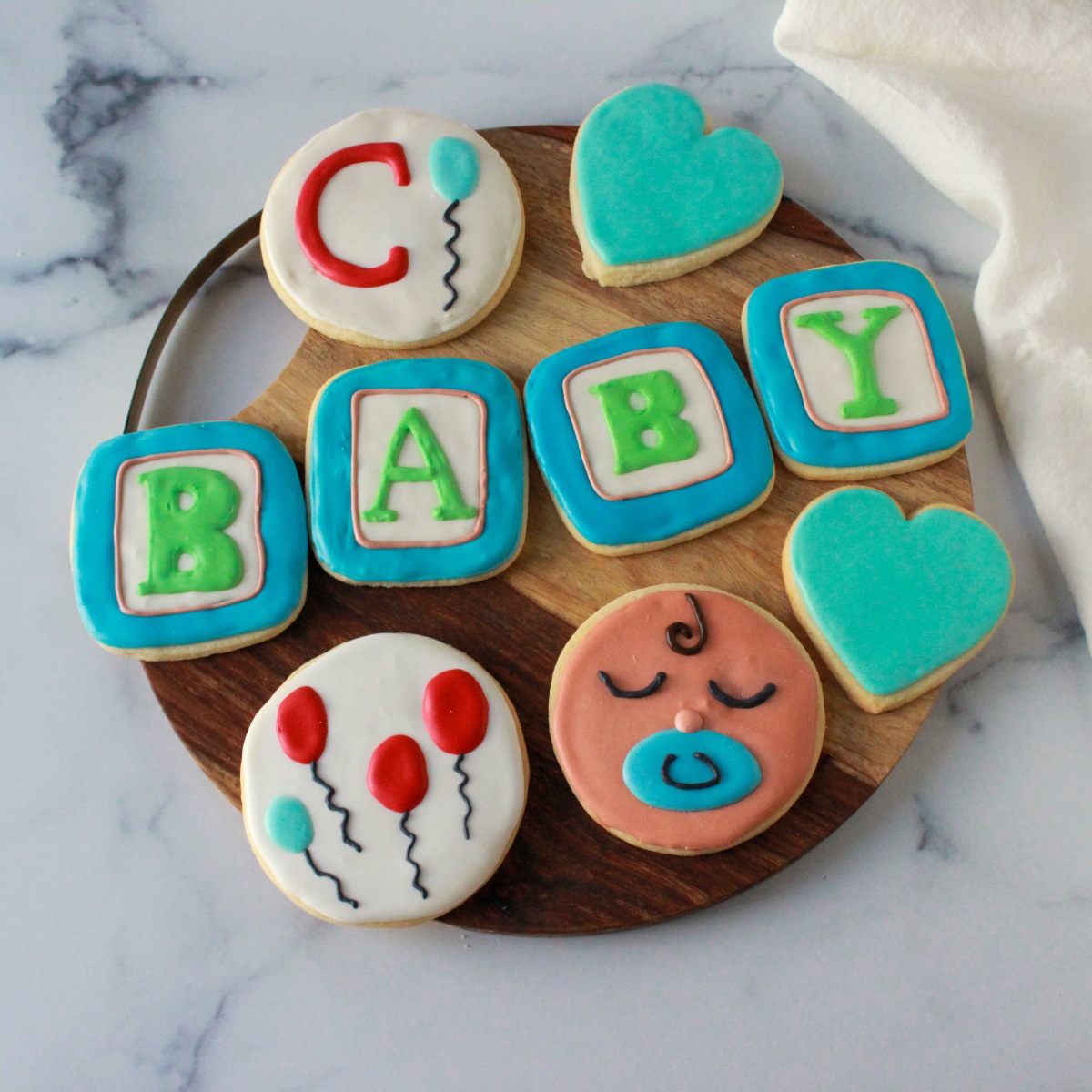 Baby Shower Sugar Cookies